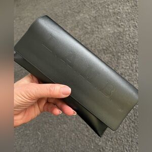 L.A.M.B. Black Leather Eyewear Case
